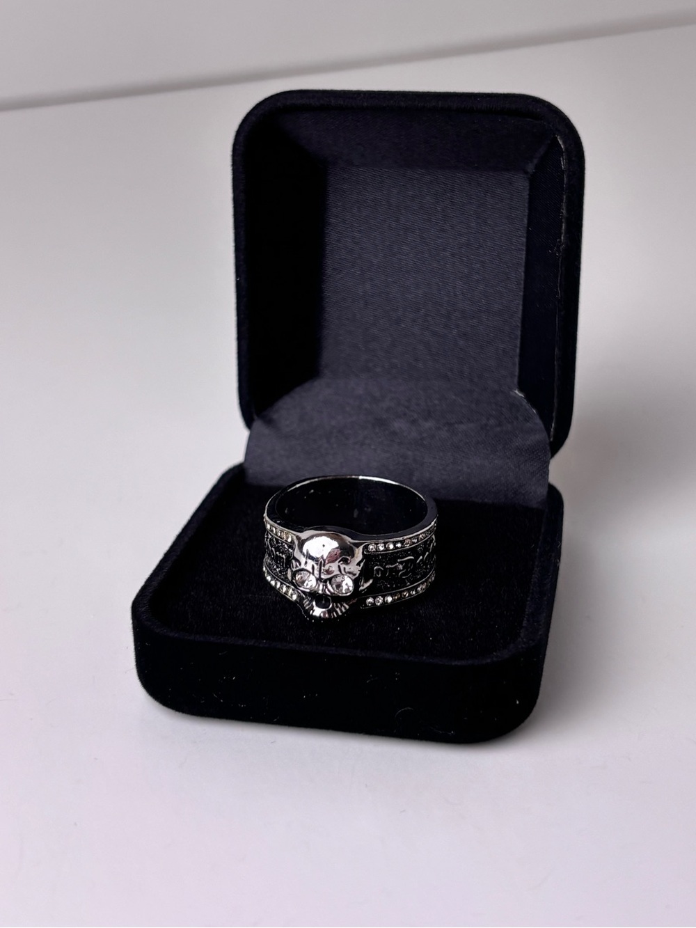925 Sterling Silver Men's Skull Ring | Grunge Liberation Ring Size 11, 12, 13 - Picture 11 of 13